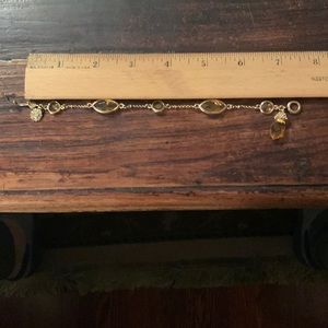 Monet Topaz teardrop cz line bracelet